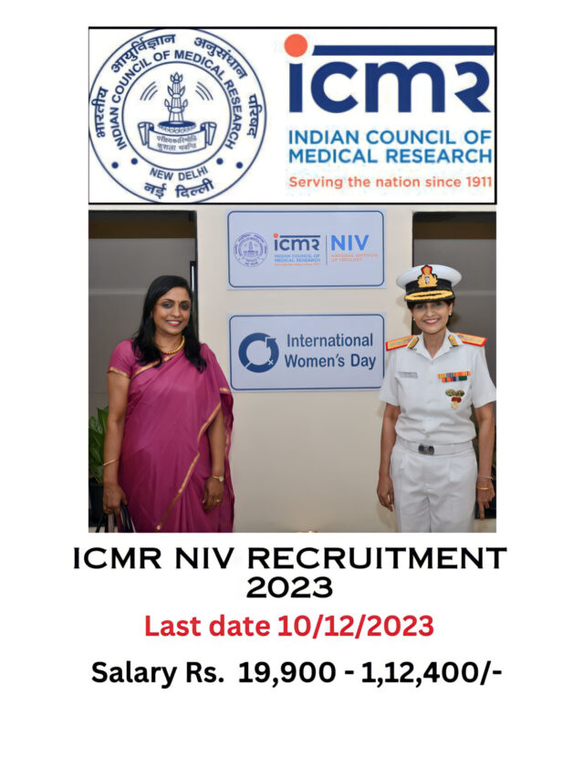 ICMR NIV RECRUITMENT 2023